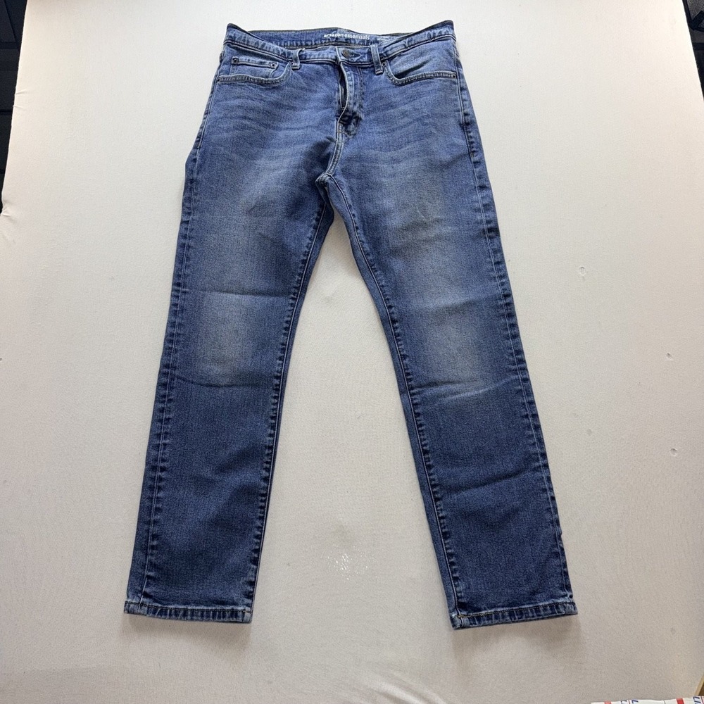 Amazon Essentials Jeans Mens 32x29 Blue NWOT Athletic Fit Straight Leg 16531